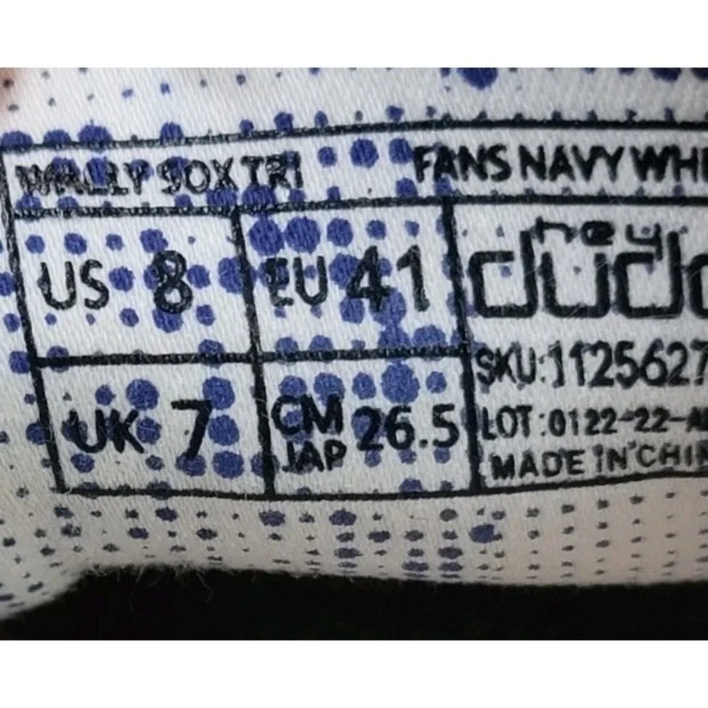 Hey Dude Men's Wally Sox Tri Slip On Shoes Navy White Size 8